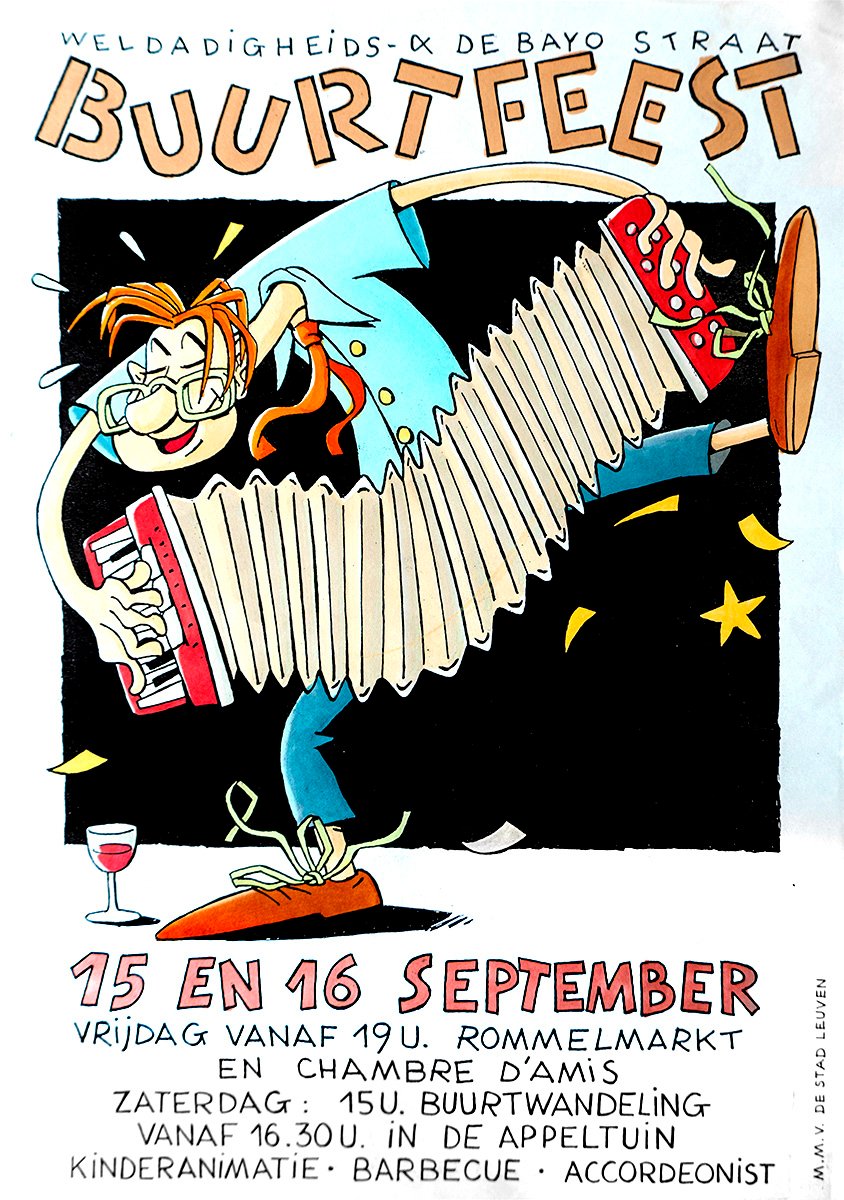 Affiche Buurtfeest De WeldadigeBayo 2005