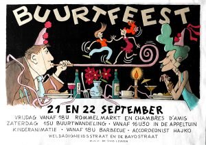 Affiche Buurtfeest De WeldadigeBayo 2008