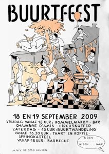 Affiche Buurtfeest De WeldadigeBayo 2009