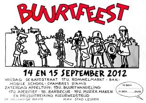 Affiche Buurtfeest De WeldadigeBayo 2012